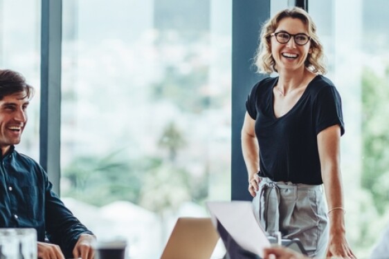 Group of executives working